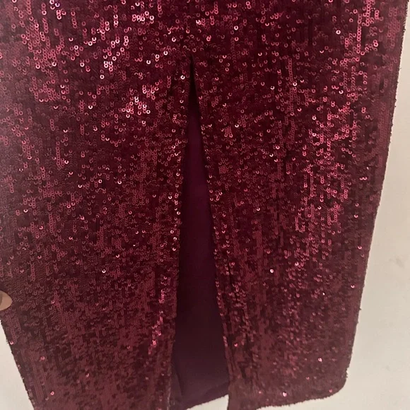 House of Harlow 1960 Red Sequin Strapless Bodycon Dress - Picture 4 of 8